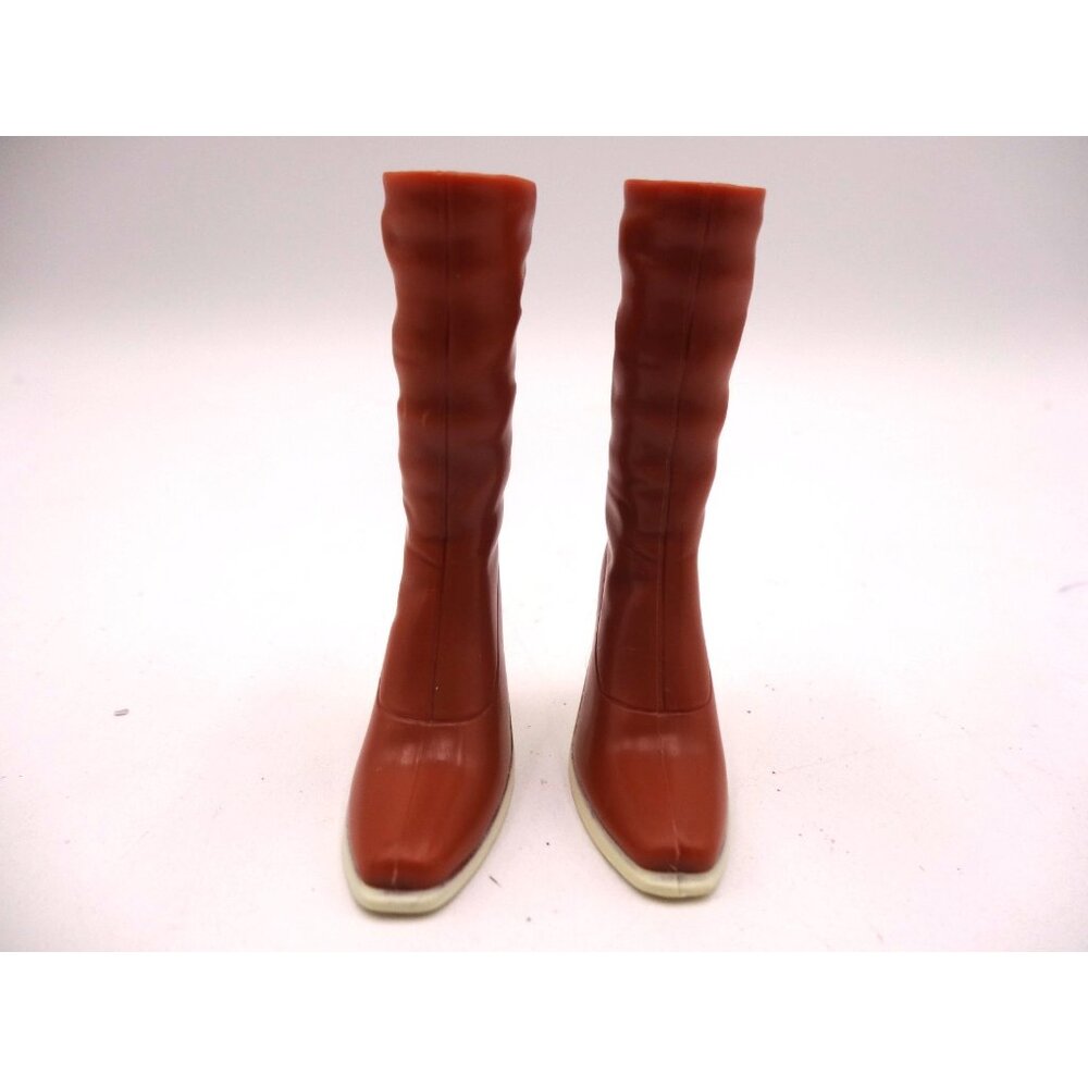 Bratz Doll‎ Funk Out Fianna Brown Square Toed High Heeled Boots Vintage 2004